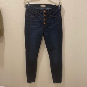 Madewell NWT 9” Mid Rise Skinny Jeans